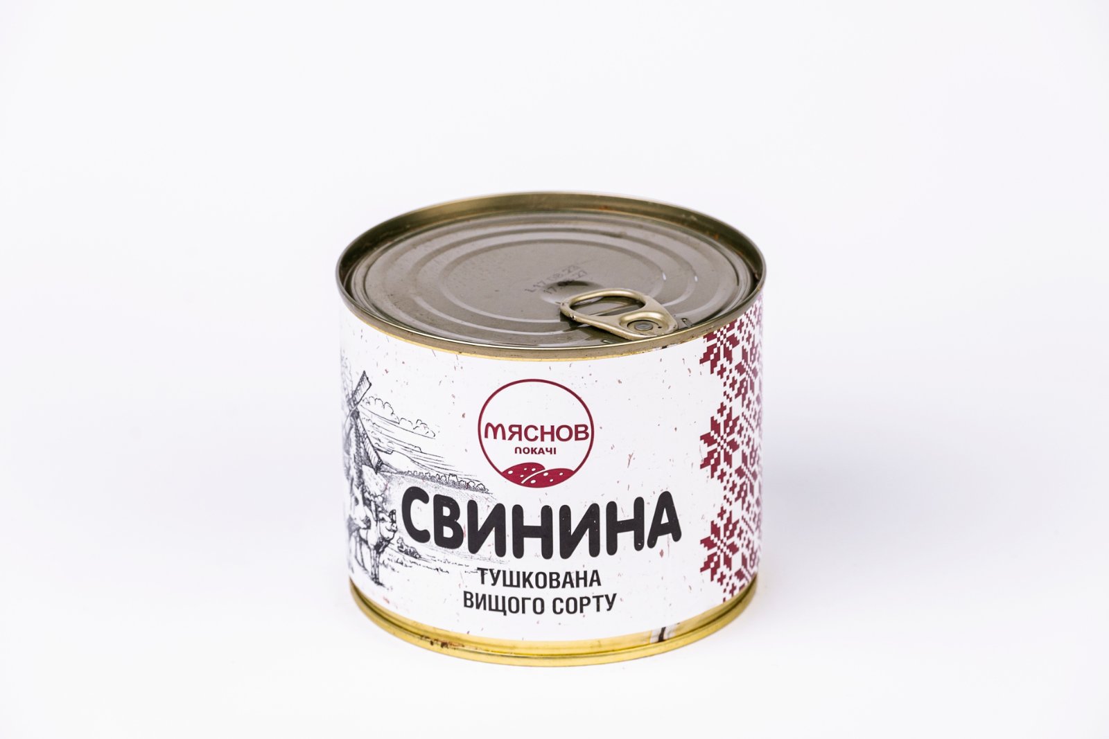 Свинина тушкована ТМ Мяснов, 525г